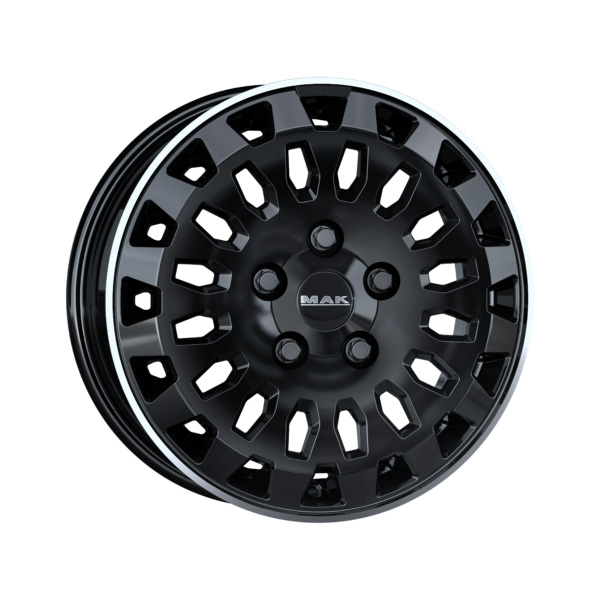 CERCHIO IN LEGA MAK OVERLAND 7x17 5x130 ET 62 GLOSS BLACK MIRROR RING