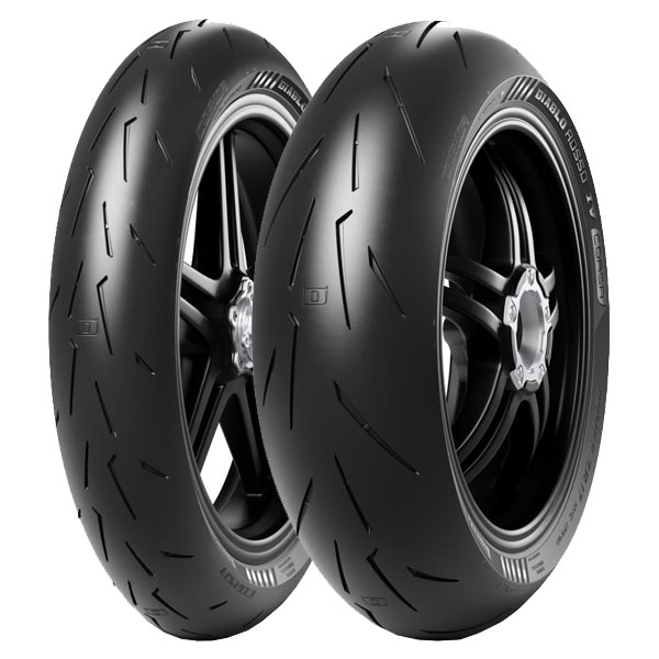 COPPIA GOMME PIRELLI 120/70-17 (58W) + 180/55-17 (73W) DIABLO ROSSO 4 CORSA