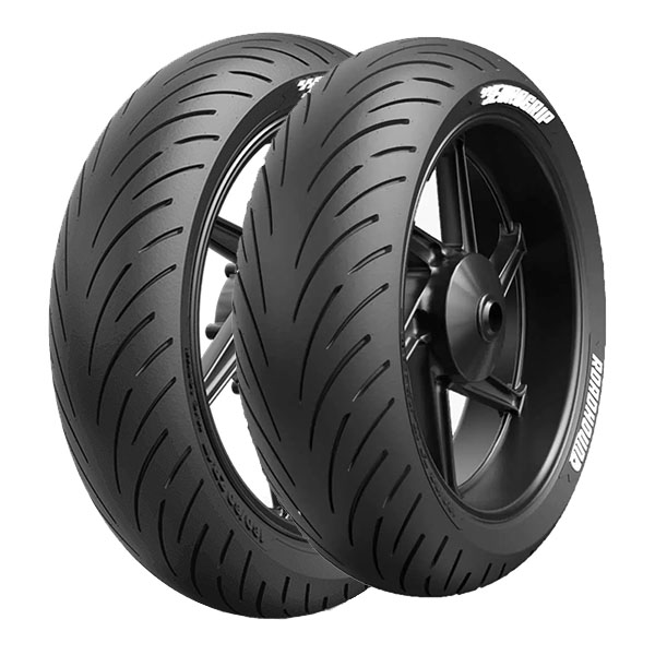 COPPIA GOMME EUROGRIP 100/80-17 52H + 130/80-17 65H ROADHOUND