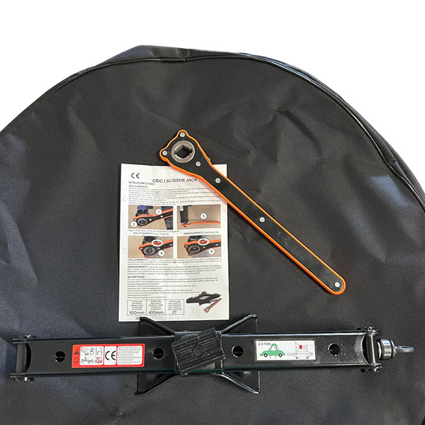 NPK RUOTINO DI SCORTA IN FERRO 115/70 15 4x100<br>55X13cm<br><span> KIT COMPLETO</span>