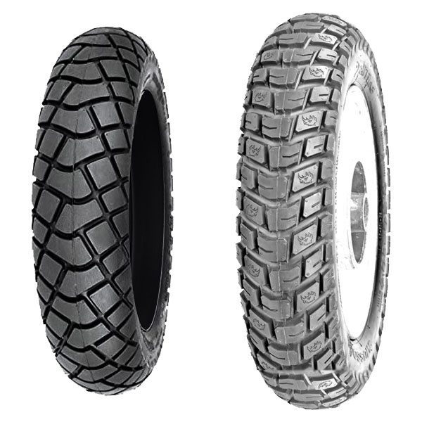 COPPIA GOMME DELI TYRE 100/90-10 56J S-223 + 3.50-10 SC-108