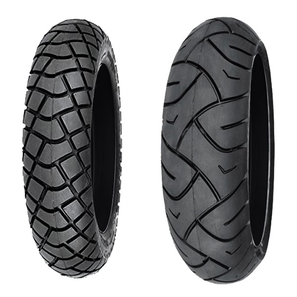 COPPIA GOMME DELI TYRE 100/90-10 56J S-223 + 120/70-12 58S SC-102