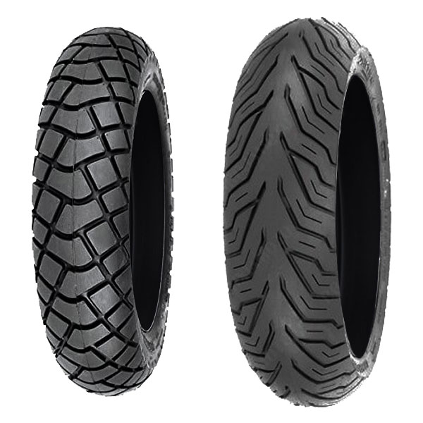 COPPIA GOMME DELI TYRE 100/90-10 56J S-223 + 130/70-12 62P SC-109
