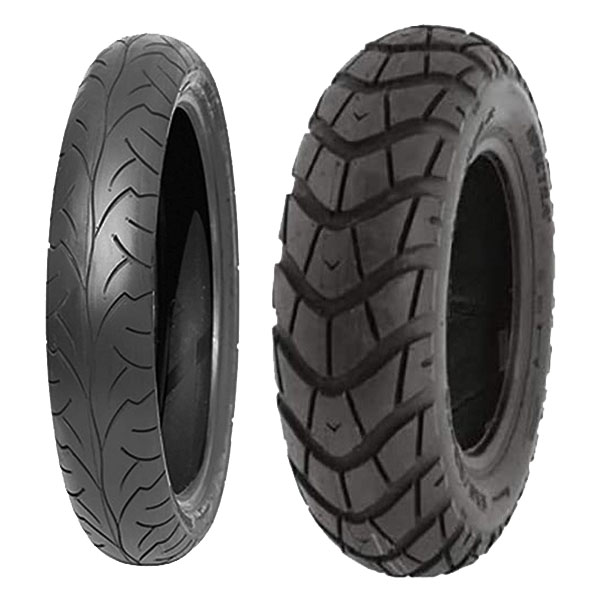 COPPIA GOMME DELI TYRE 90/90-16 48P SB-106 + 150/80-10 65L SC-101