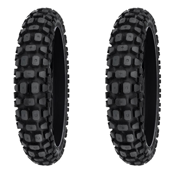 COPPIA GOMME DELI TYRE 80/90-21 48P + 110/80-18 58P SB-107