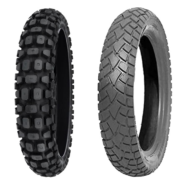 COPPIA GOMME DELI TYRE 80/90-21 48P SB-107 + 130/80-17 65S SB-117