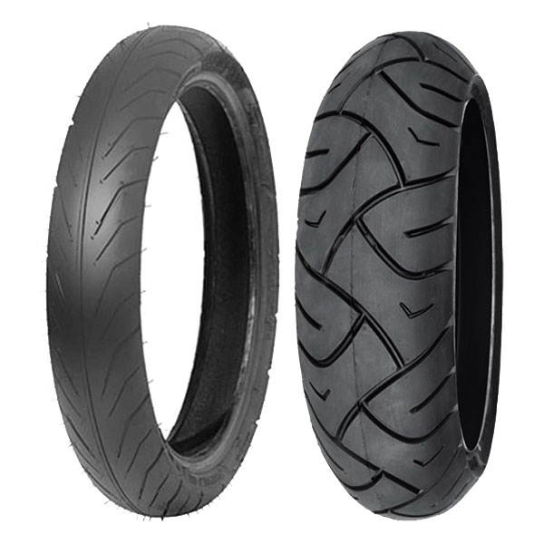 COPPIA GOMME DELI TYRE 90/80-16 51S SB-108 + 130/60-13 60P SC-102