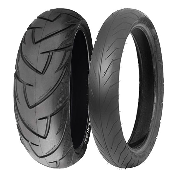 COPPIA GOMME DELI TYRE 120/70-15 56S SB-128 + 90/80-16 51S SB-108