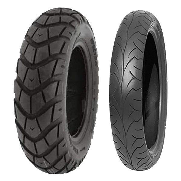COPPIA GOMME DELI TYRE 130/90-10 70J SC-101 + 90/90-16 48P SB-106