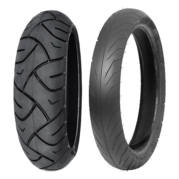 COPPIA GOMME DELI TYRE 120/70-12 58S SC-102 + 80/80-14 53L SB-108