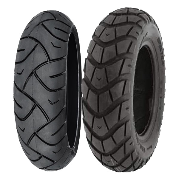 COPPIA GOMME DELI TYRE 120/70-12 58S SC-102 + 150/80-10 65L SC-101