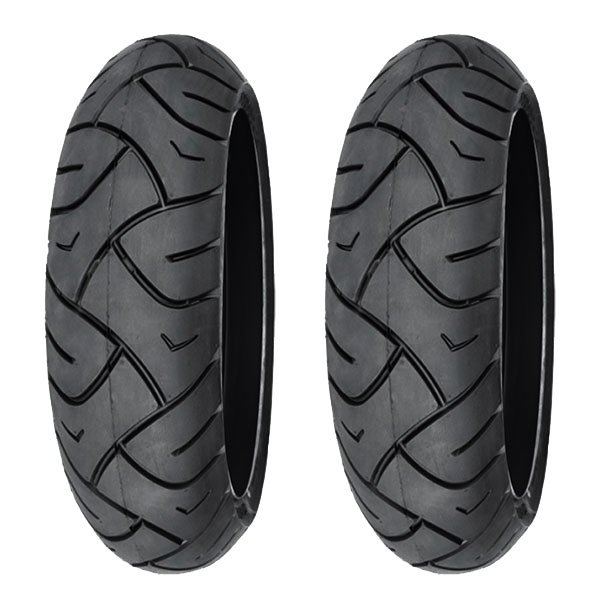COPPIA GOMME DELI TYRE 120/70-12 58S + 100/90-14 57P SC-102