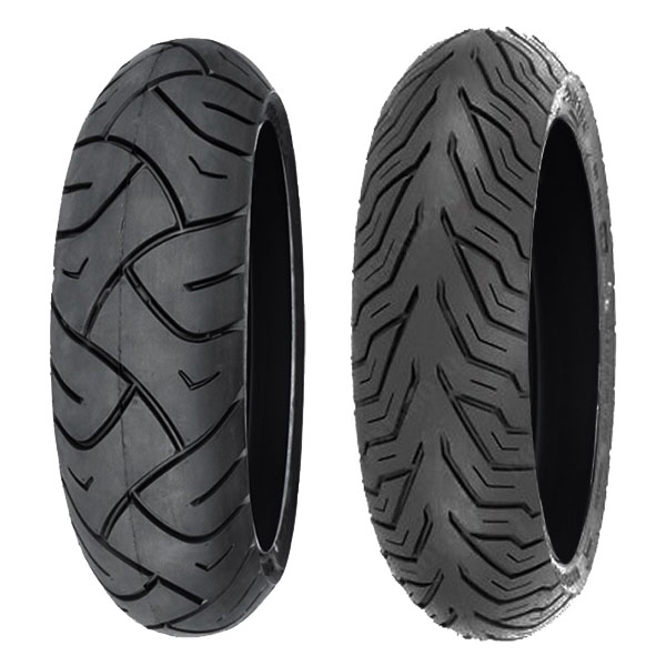 COPPIA GOMME DELI TYRE 120/70-12 58S SC-102 + 120/80-16 60P SC-109