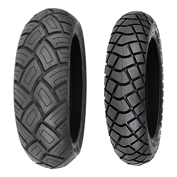 COPPIA GOMME DELI TYRE 100/80-10 53L SC-103 + 100/90-10 56J S-223