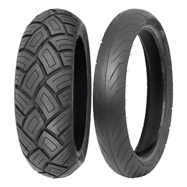 COPPIA GOMME DELI TYRE 120/70-11 56L SC-103 + 80/80-14 53L SB-108