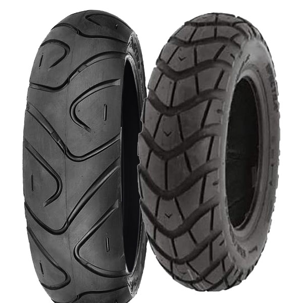 COPPIA GOMME DELI TYRE 130/90-10 70J SC-106 + 150/80-10 65L SC-101