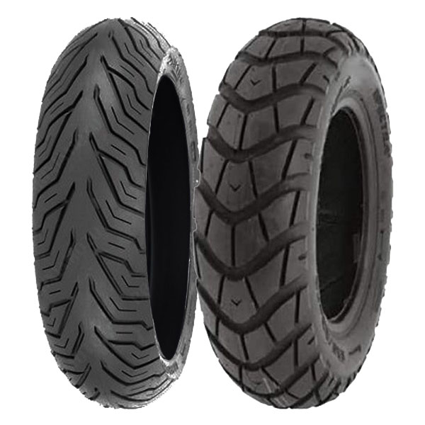COPPIA GOMME DELI TYRE 110/90-12 64P SC-109 + 120/90-10 66J SC-101