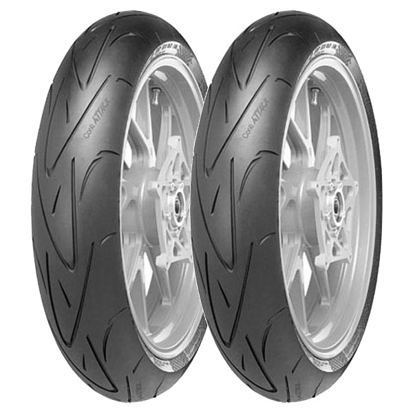 COPPIA GOMME CONTINENTAL 120/70-17 (58W) + 130/70-16 (61W) SPORTATTACK