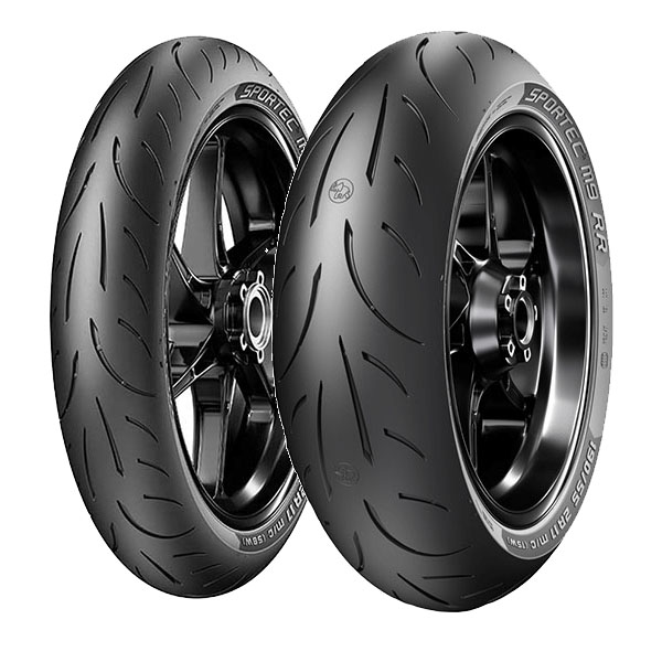 COPPIA GOMME METZELER 120/70-17 (58W) + 160/60-17 69W SPORTEC M9 RR