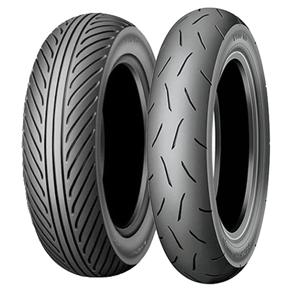 COPPIA GOMME DUNLOP 120/80-12 55J TT72 GP + 100/90-12 49J TT93 GP DOT 2021