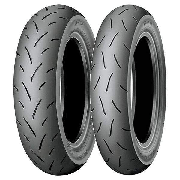 COPPIA GOMME DUNLOP 90/90-10 50J TT93 GP + 100/90-12 49J TT93 GP DOT 2021