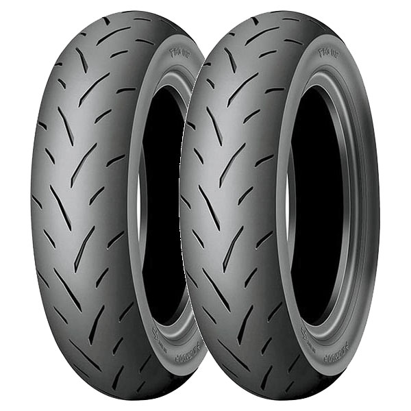 COPPIA GOMME DUNLOP 90/90-10 50J + 3.50-10 51J TT93 GP
