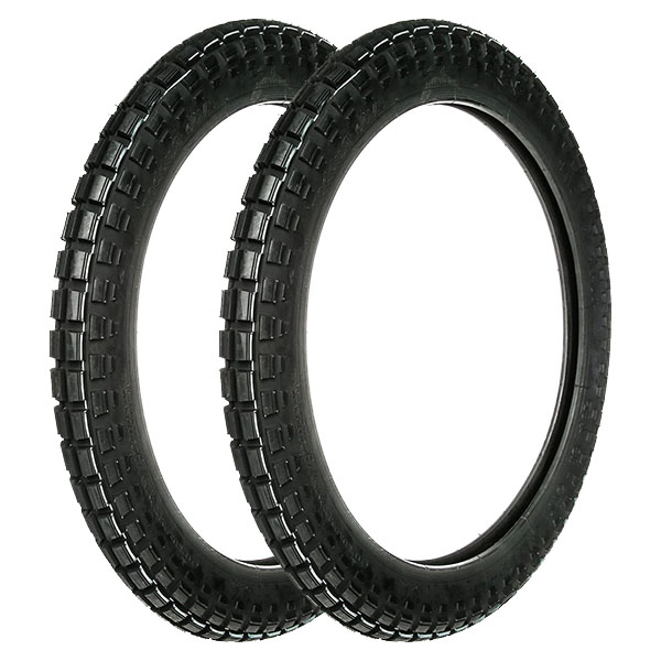 COPPIA GOMME VEE RUBBER 2.75-21 50P + 3.00-14 40R VRM-021