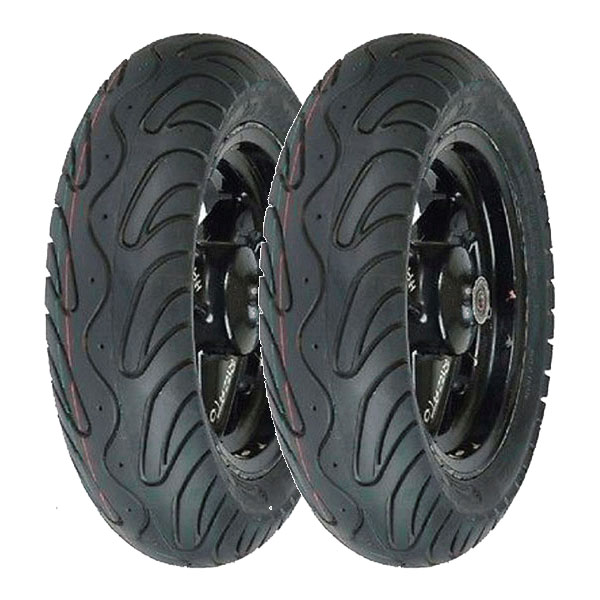 COPPIA GOMME VEE RUBBER 120/70-11 50L + 3.50-10 56J VRM-134
