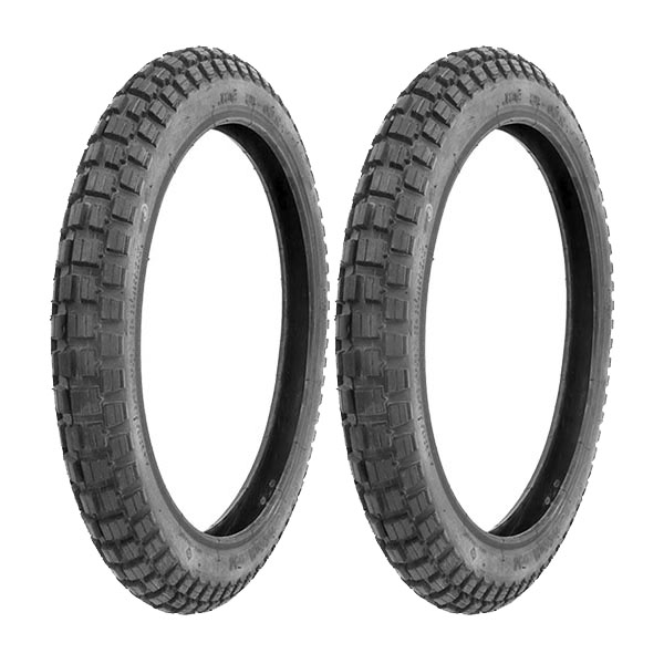 COPPIA GOMME VEE RUBBER 100/90-10 51J VRM-219 CROSS + 2.50-16 36L VRM-219