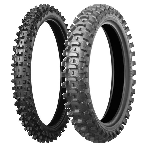 COPPIA GOMME BRIDGESTONE 80/100-21 51M + 100/90-19 57M BATTLECROSS X10 SOFT