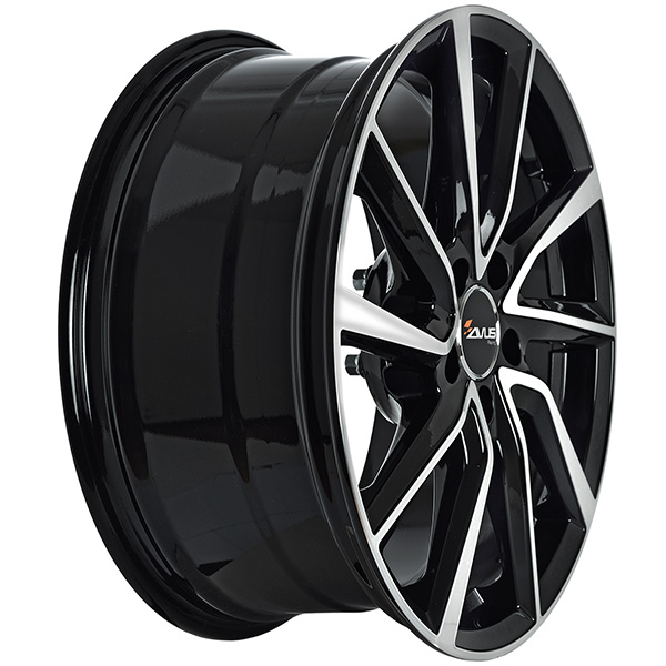 AVUS AC-518 6.5x16 5x112 ET 45 BLACK POLISHED