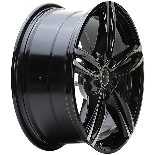 AVUS AF15 8.5x19 5x112 ET 50 BLACK POLISHED