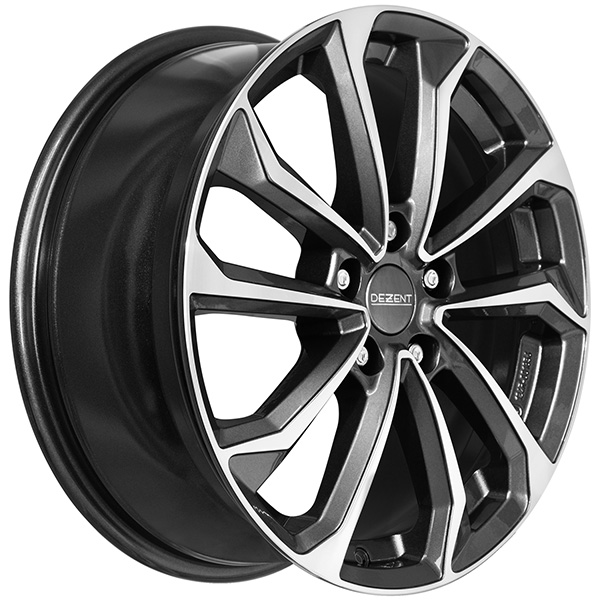 DEZENT KS dark 7.5x19 5x114.3 ET 49.5 GUNMETAL/POLISHED