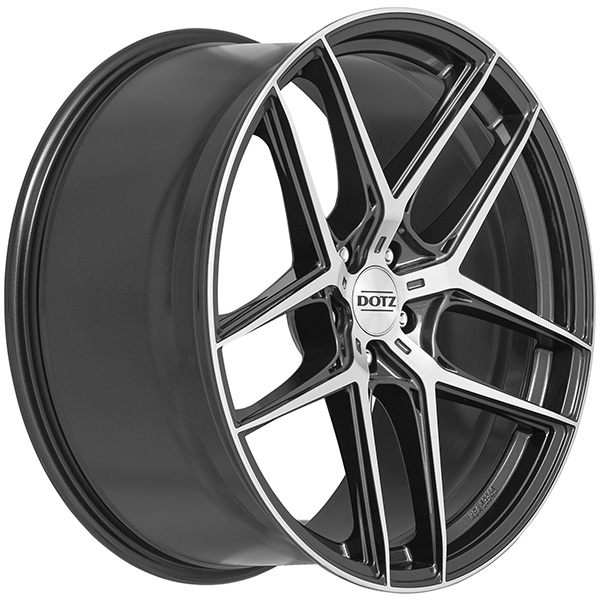 DOTZ LagunaSeca dark 9x21 5x112 ET 40 GUNMETAL/POLISHED