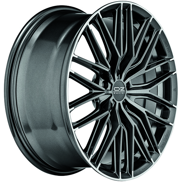 OZ RACING GRAN TURISMO HLT 8.5x20 5x112 ET 45 STAR GRAPHITE DIAMOND LIP