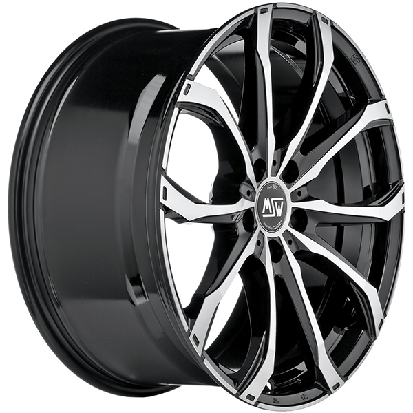 MSW 48 8x18 5x108 ET 42 GLOSS BLACK FULL POLISHED