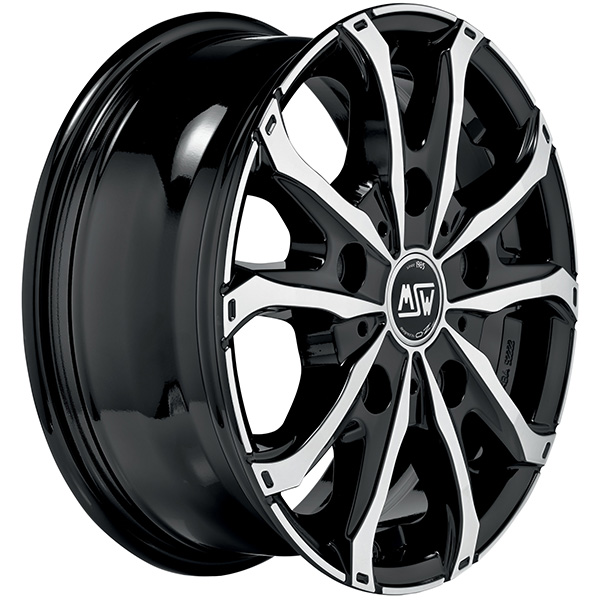 MSW 48 VAN 7.5x18 5x120 ET 53 GLOSS BLACK FULL POLISHED