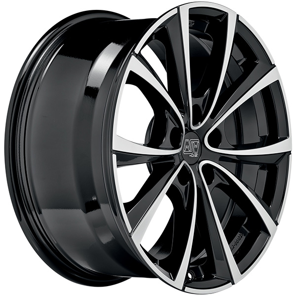 MSW 27T 8.5x18 5x114.3 ET 40 GLOSS BLACK FULL POLISHED