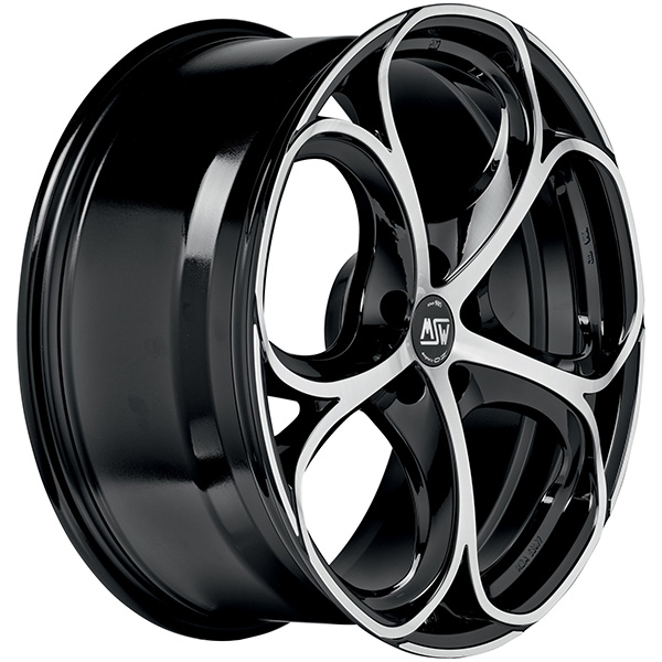 MSW 82 8x18 5x110 ET 40 GLOSS BLACK FULL POLISHED