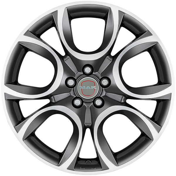 MAK TORINO W 6.5x16 4x100 ET 40 GUN MET-MIRROR FACE