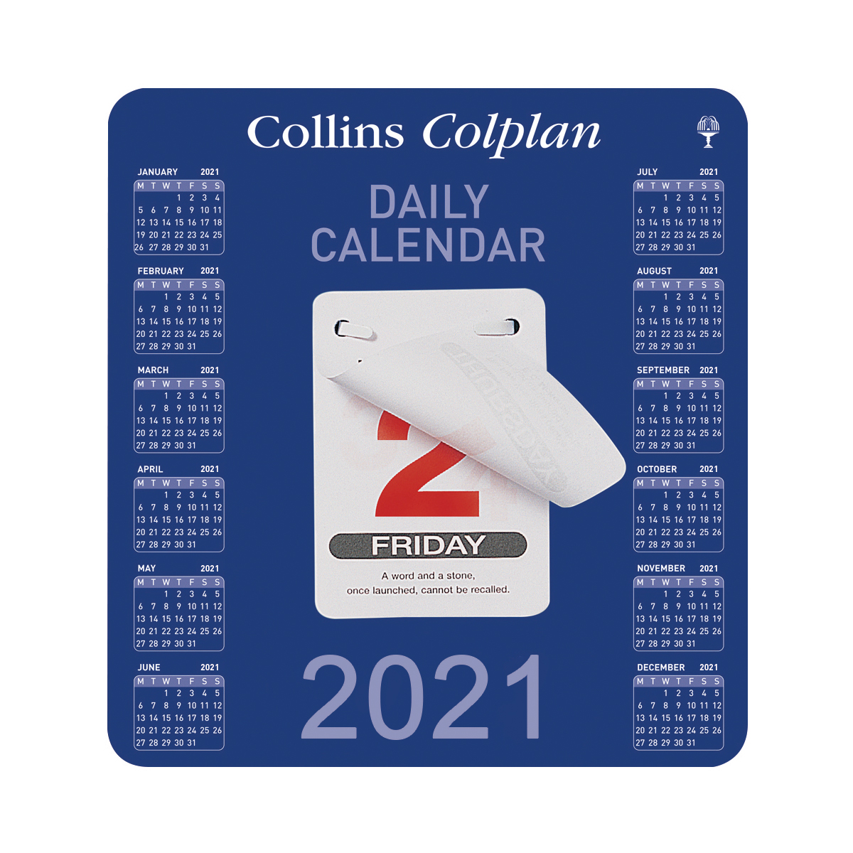 Collins Colplan 2021 Daily Block Calendar 12 Month Daily Tearoff
