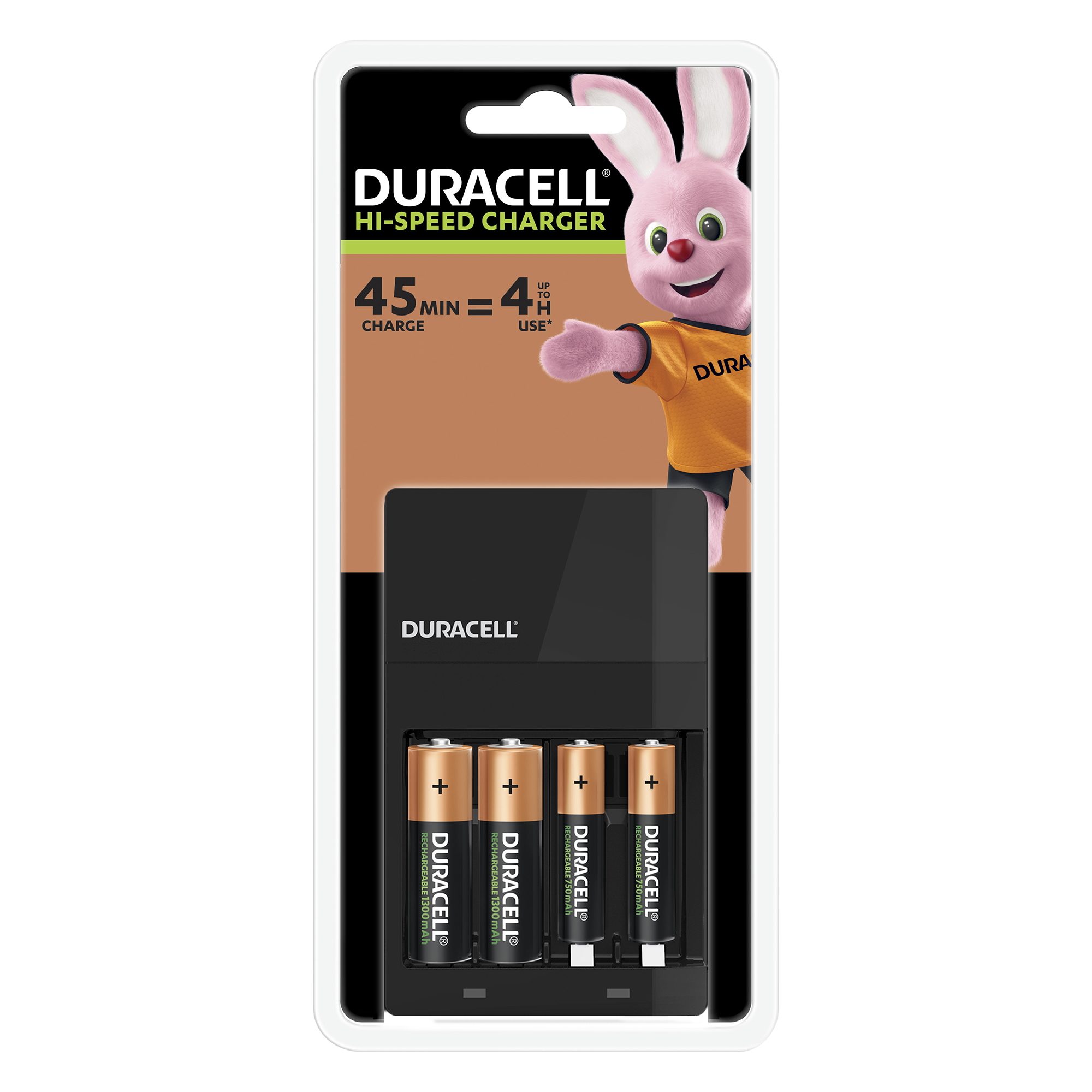 Duracell CEF14 Battery Charger Hi Speed for AA/AAA LED Charge Status