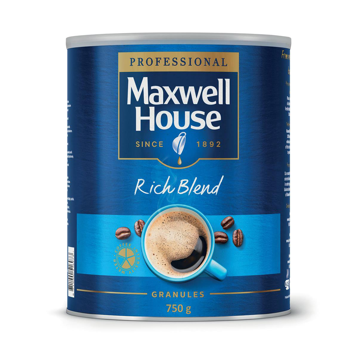 Instant coffee Maxwell House Instant Coffee Granules Rich Blend Tin 750g Ref 4032034