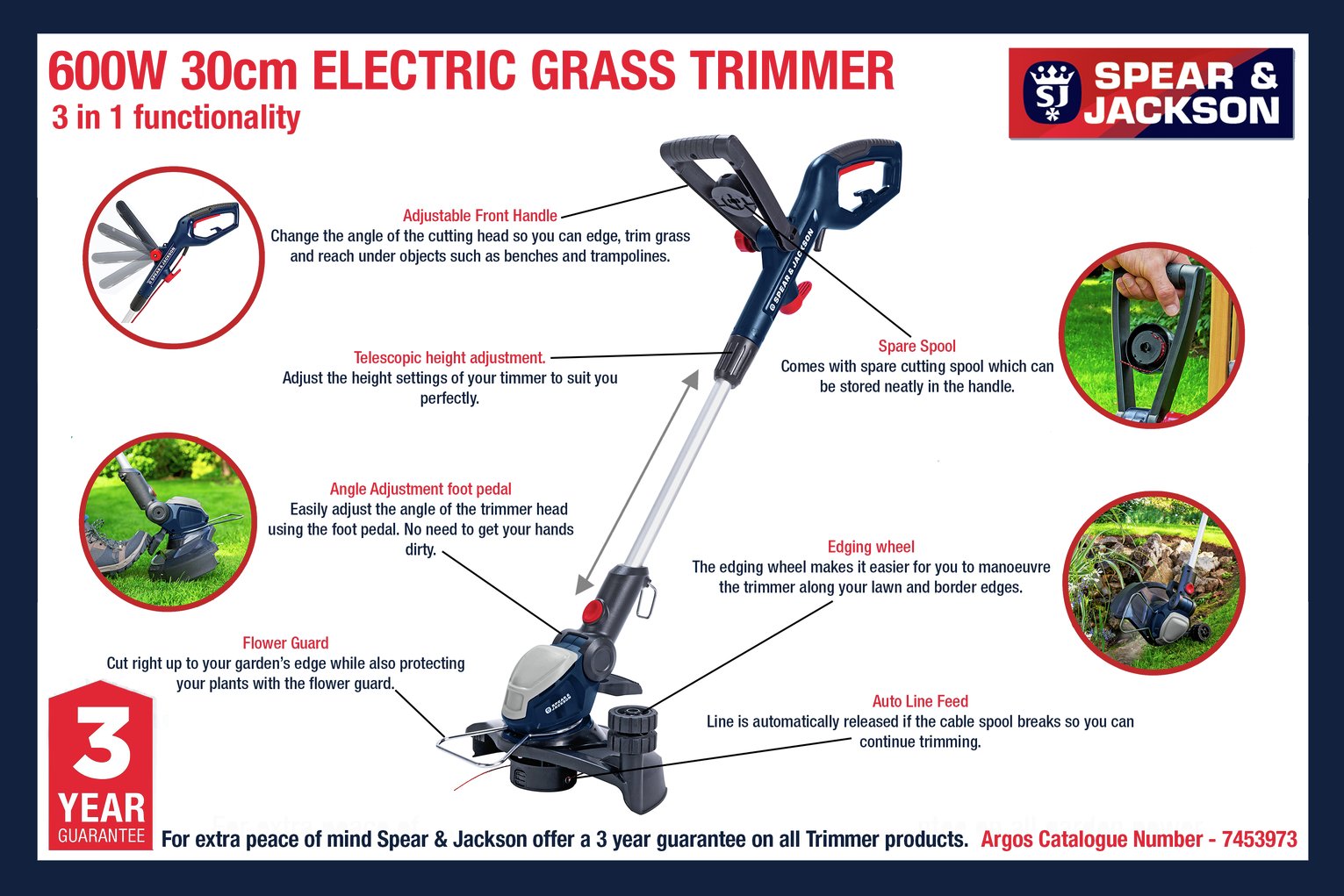 spear and jackson electric grass trimmer