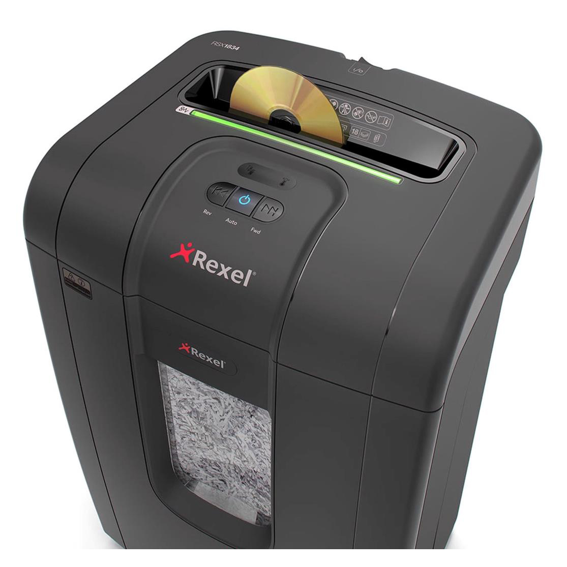 Rexel RSX1834 Shredder 4.0x40mm Cross Cut 34 Litre 18 Sheet P4 Ref