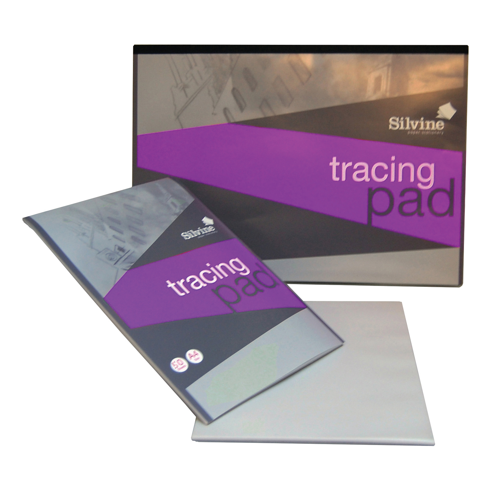 Silvine Professional Tracing Pad Acid Free Paper 90gsm 50 Sheets A4