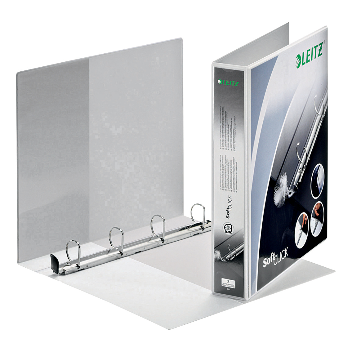 Leitz Softclick Presentation Ring Binder Polypropylene 4 DRing 30mm A4