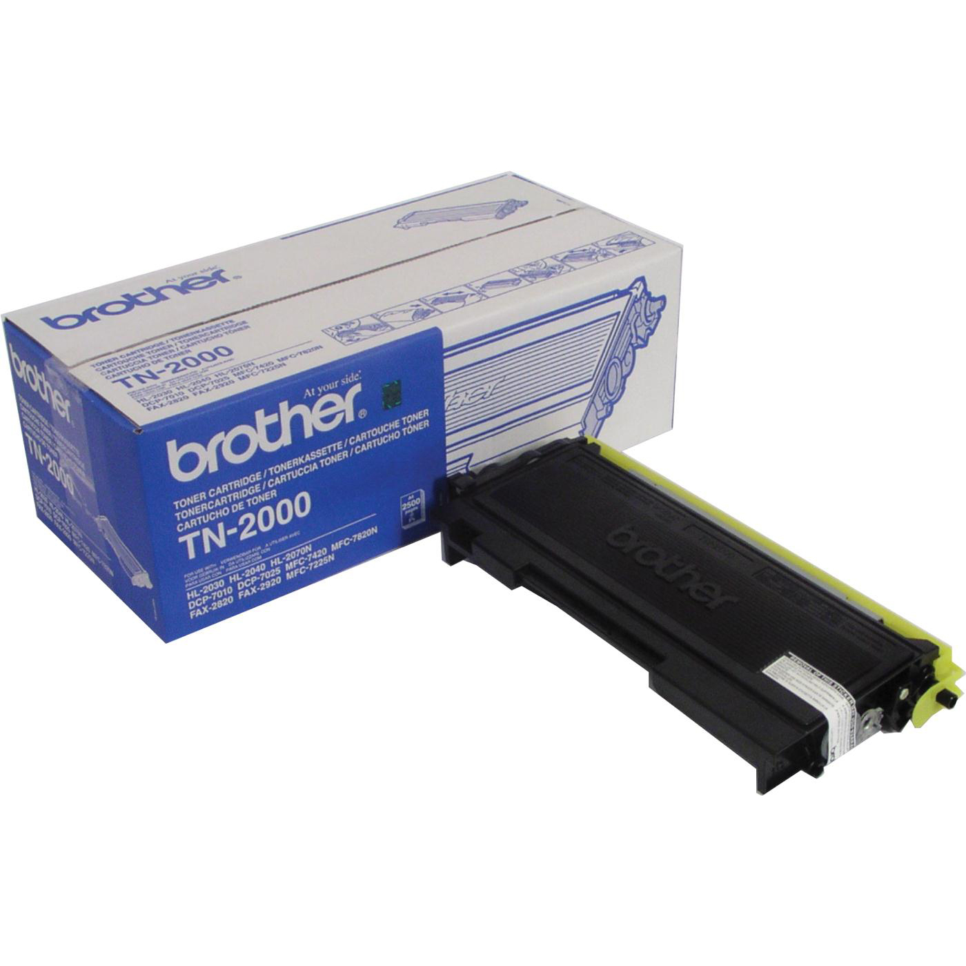Brother Laser Toner Cartridge Page Life 2500pp Black Ref TN2000