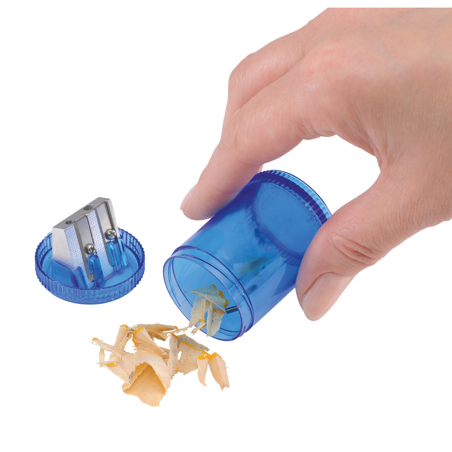 5 Star Office Pencil Sharpener Plastic Canister Two Hole Max. Diameter