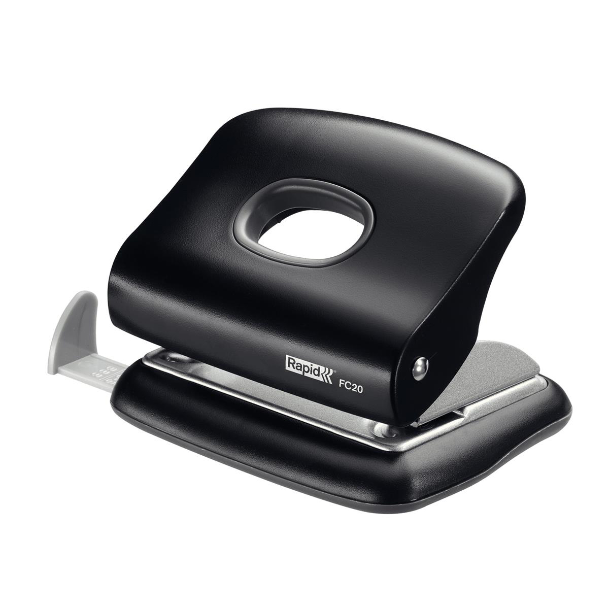 Rapid FC20 4Hole Punch Capacity 20x 80gsm Sheets Black Ref 20922801